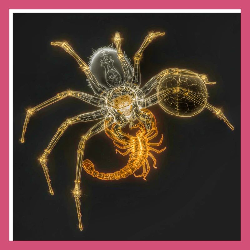 Design de l’arachnide néon