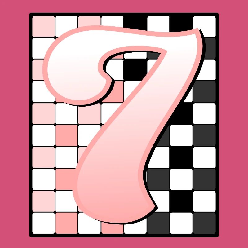 7th BIRTHDAY - PINK CHECKERED
