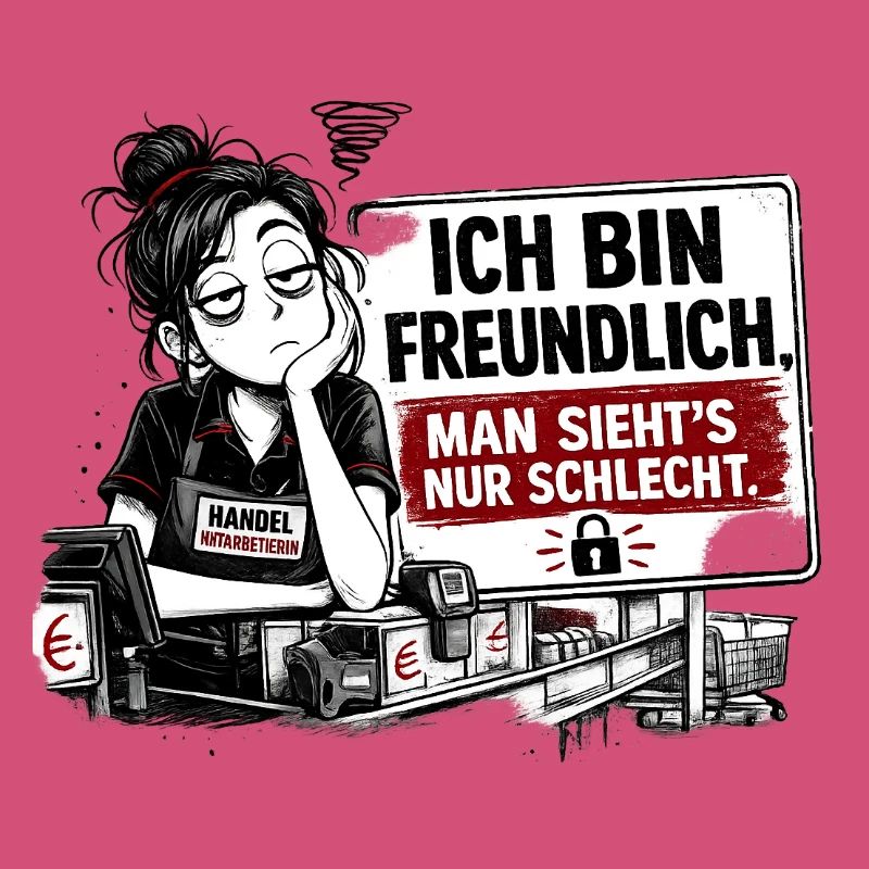 Ich bin freundlich. Man sieht’s nur schlecht.