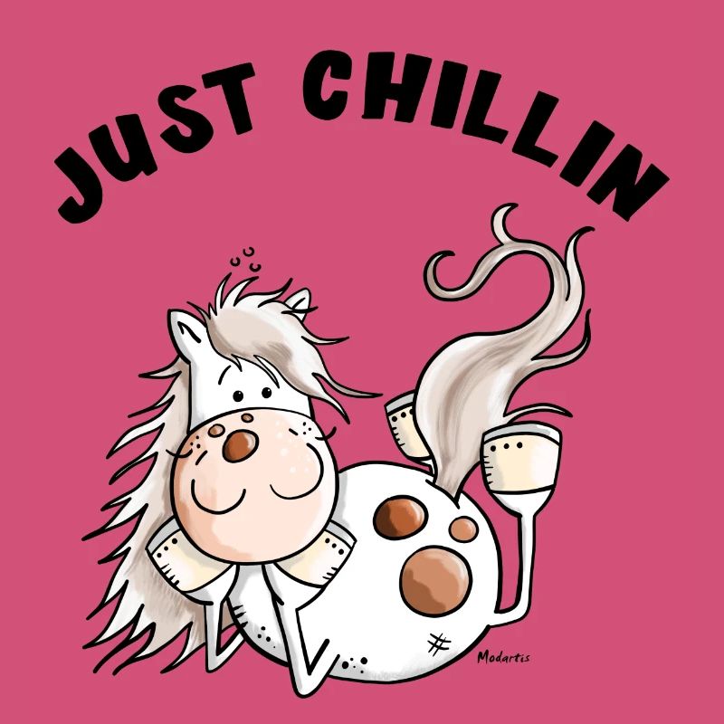 Chillendes Pferd - Comic - Pferde - Geschenk
