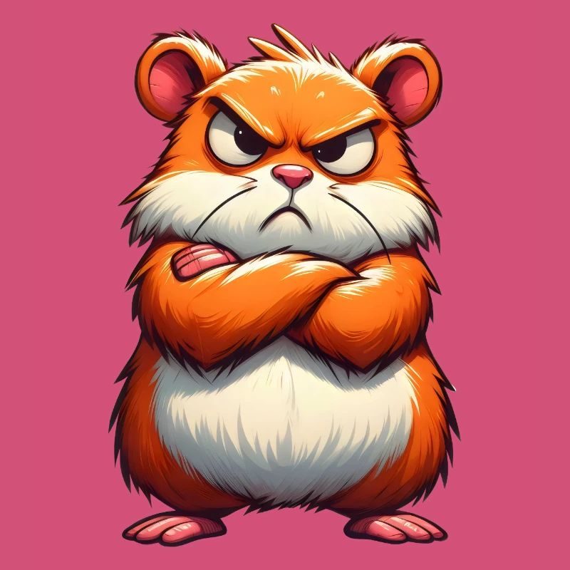 Grumpy hamster disgruntled