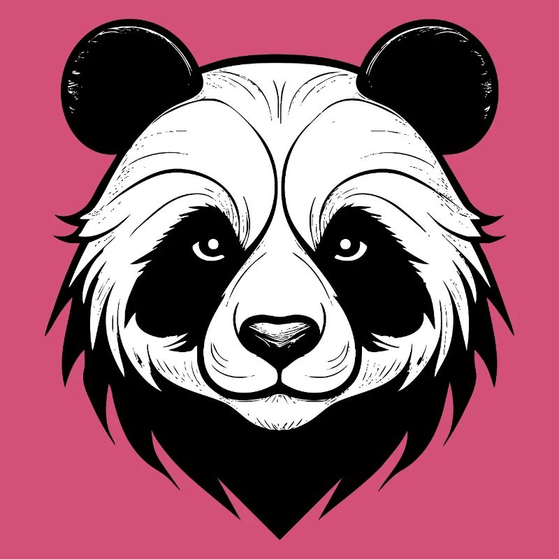 Conception élégante du masque de panda