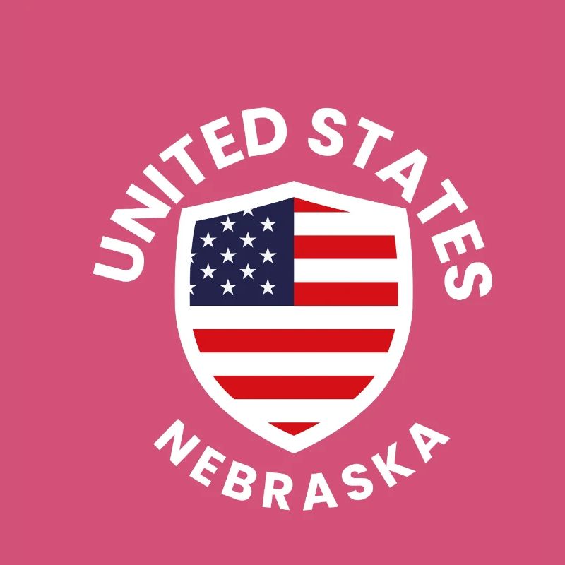 Nebraska Flag Shield Patch