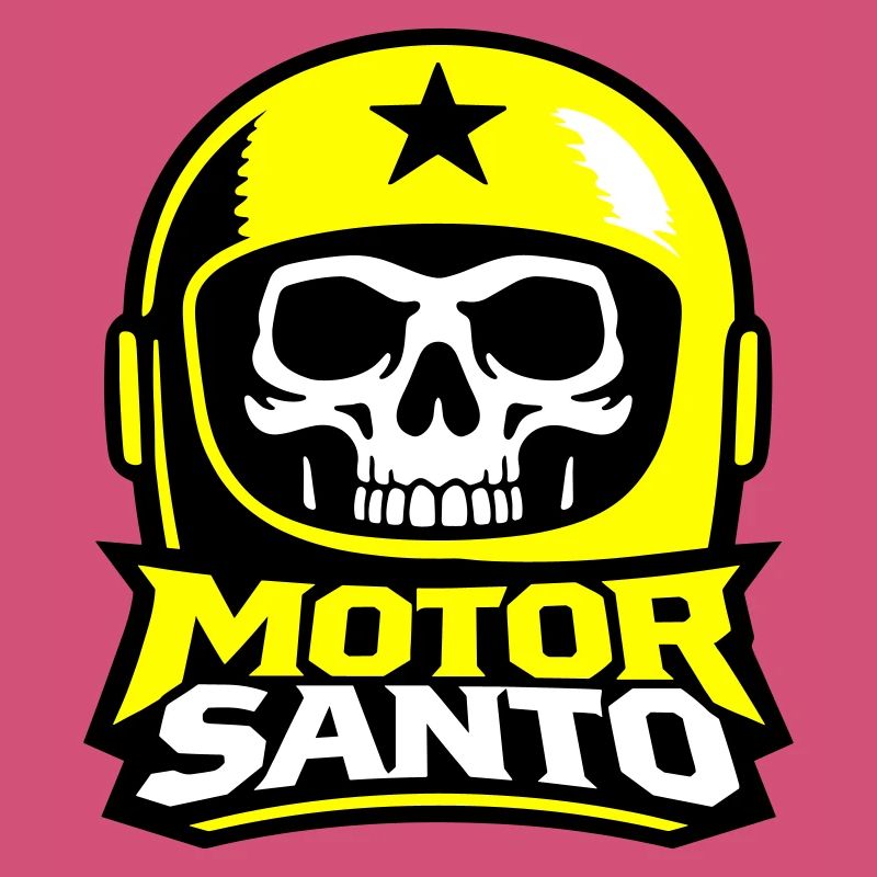 Motor Santo Skull Logo