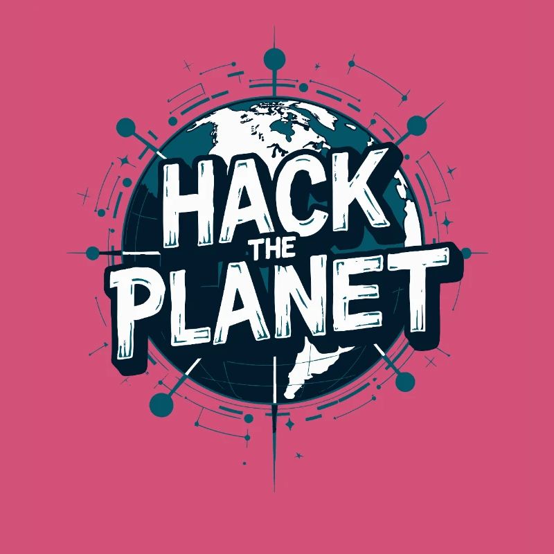 Globus Hack Motiv – Planetärer Techstil