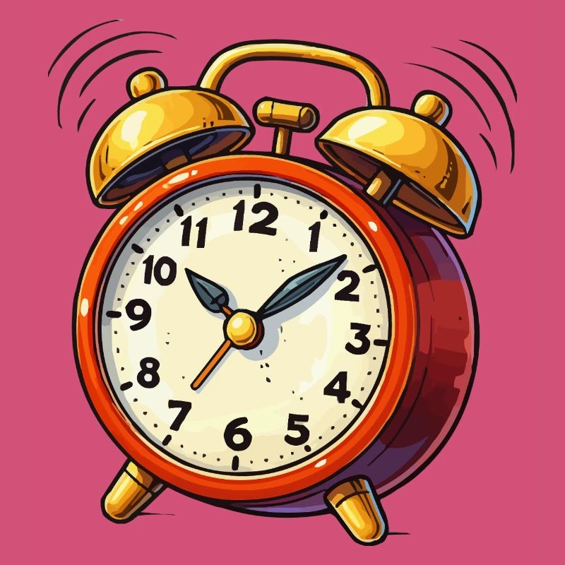Alarm Clock Comic Clock
