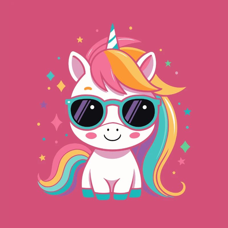 Regenbogen-Einhorn-Sonnenbrille