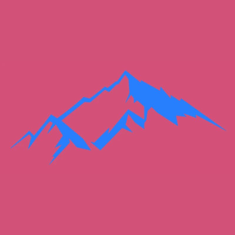 Blaue Bergsilhouette Panorama