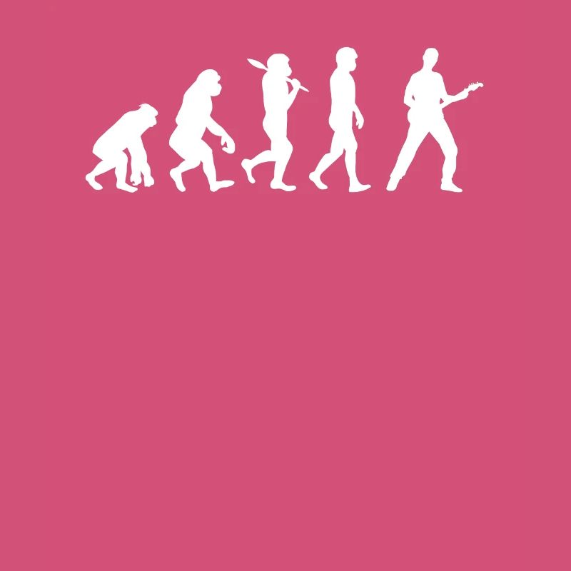 Evolution guitar bass player