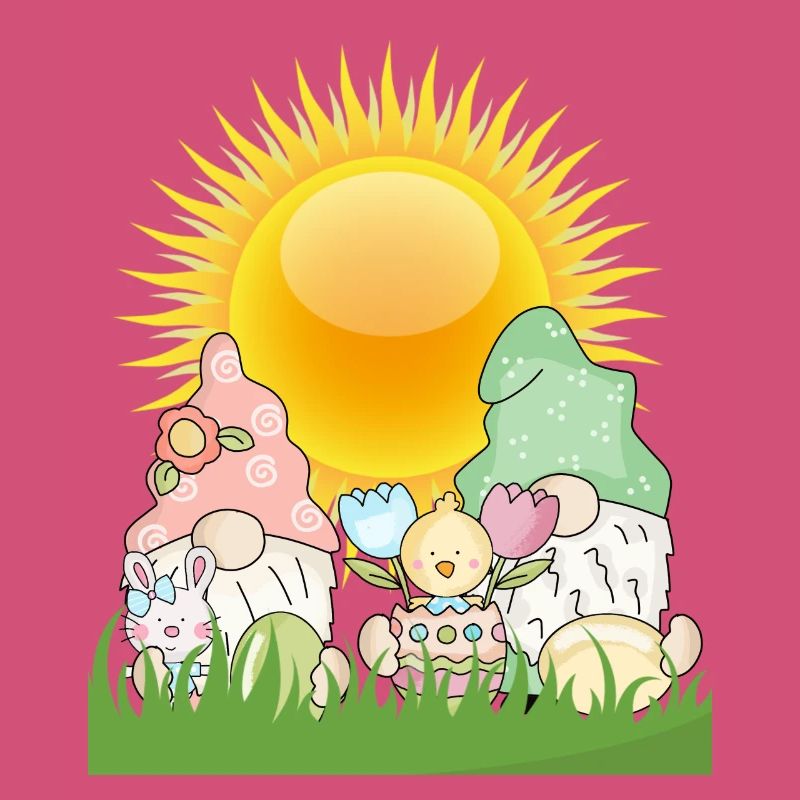 Pastel Easter Garden Sunrise