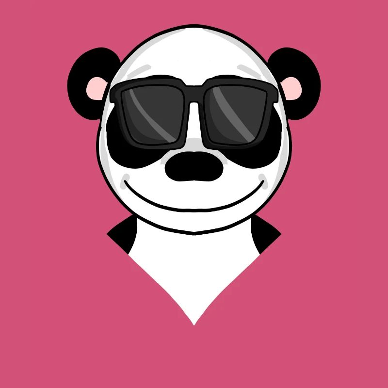 cool panda bear with sunglasses