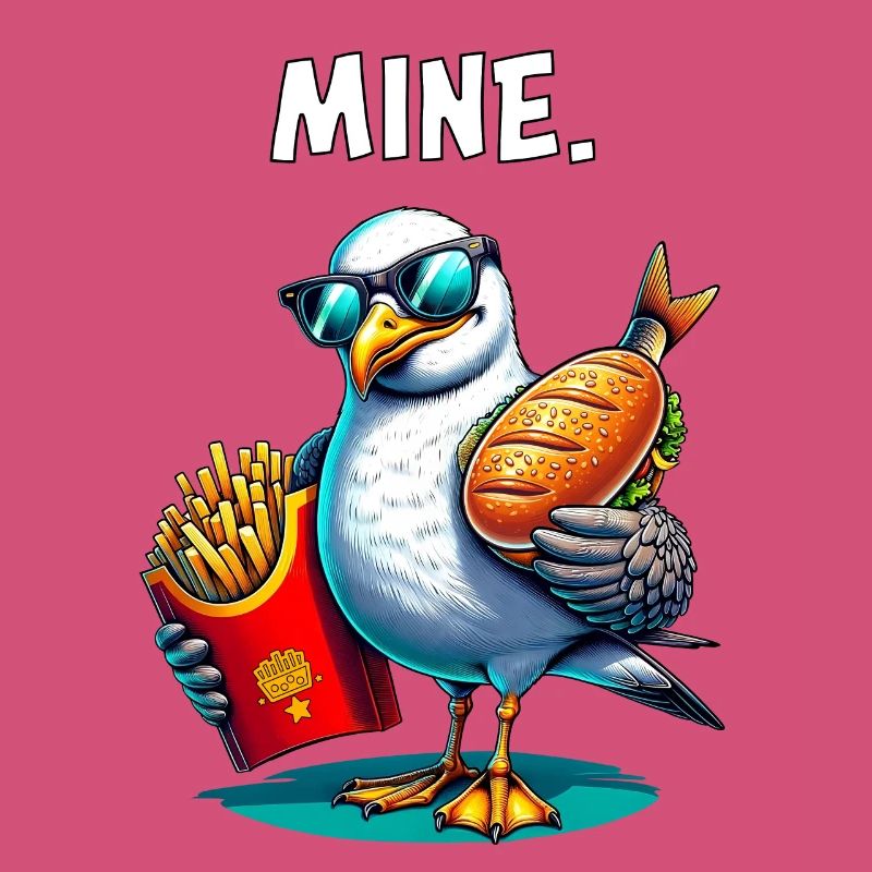 Freche Möwe mit Pommes & Fischbrötchen – MINE