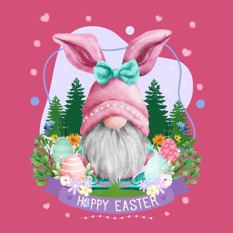 Hoppy Gnome Easter - Idée cadeau de Pâques
