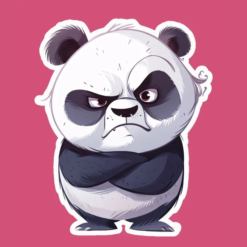 Eingeschnappter Beleidigter Panda