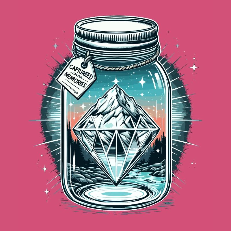 Diamant Eisberg im Einmachglas