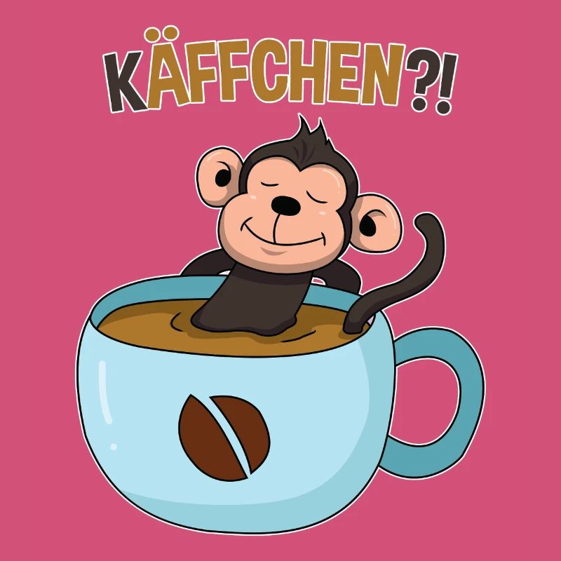 Kaffeepause mit Affe