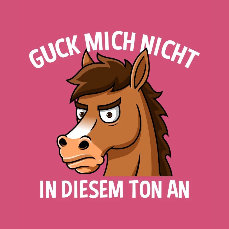 Ne me regarde pas sur ce ton, cheval