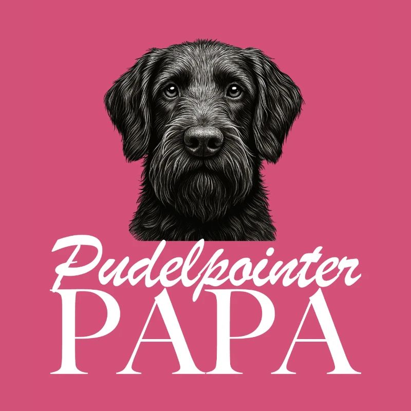 Papa caniche pointer