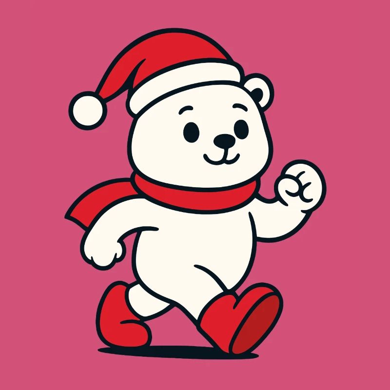 Cute Christmas Bear - Winter Cuddle Design
