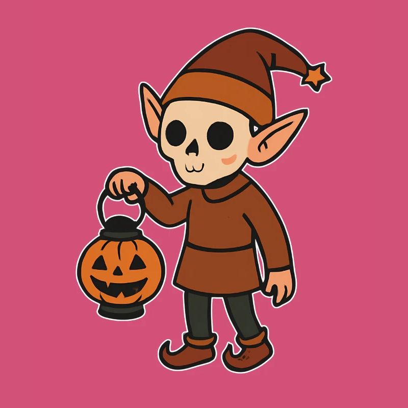 Gnome Halloween Lantern