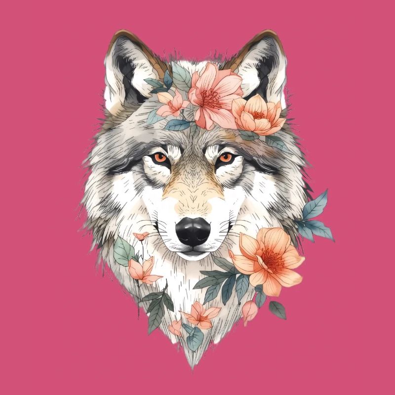 Blütenwolf Portrait