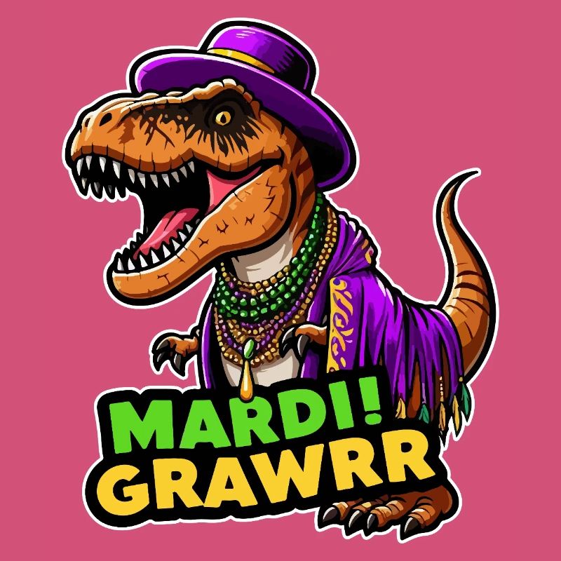 T Rex Carnaval Mardi Gras