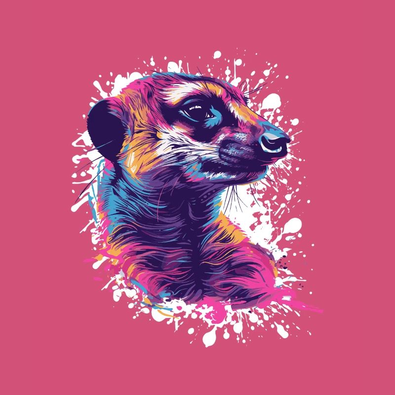 Suricate coloré