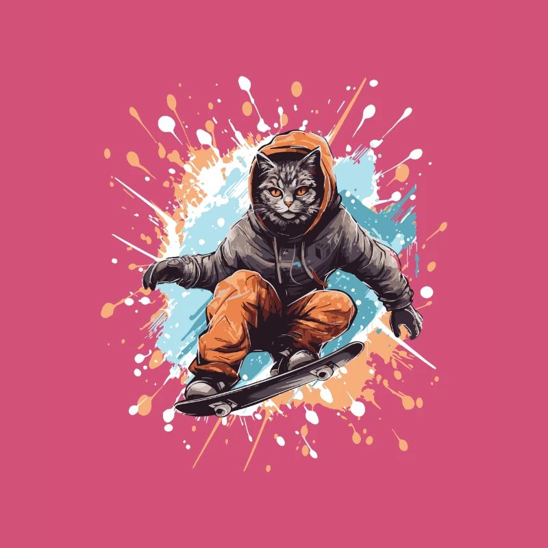 Katze Snowboard
