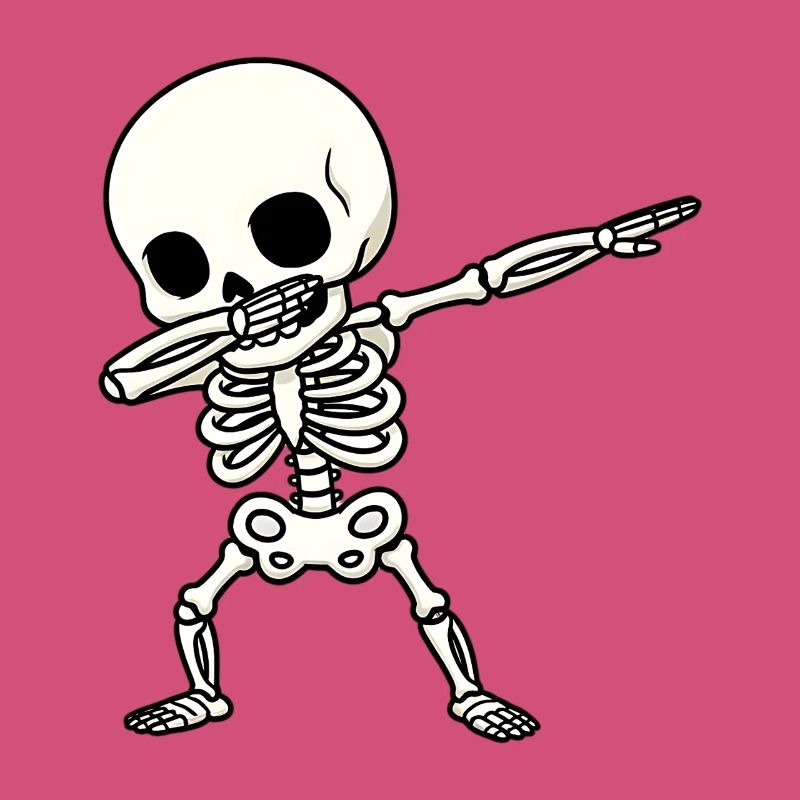 Dab squelette drôle