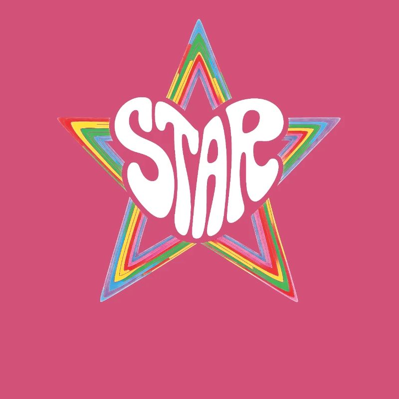 Space Star Psychedelischer Regenbogen