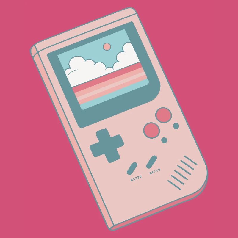 Pastel retro console table