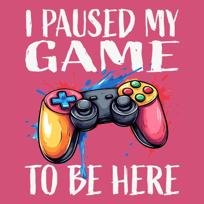 Gamer Pause Controller Color Explosion