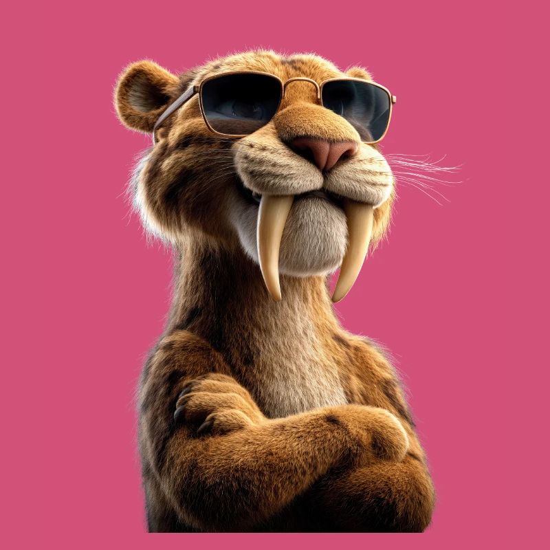 Saber-toothed tiger Smilodon Big cat Sabertooth tiger