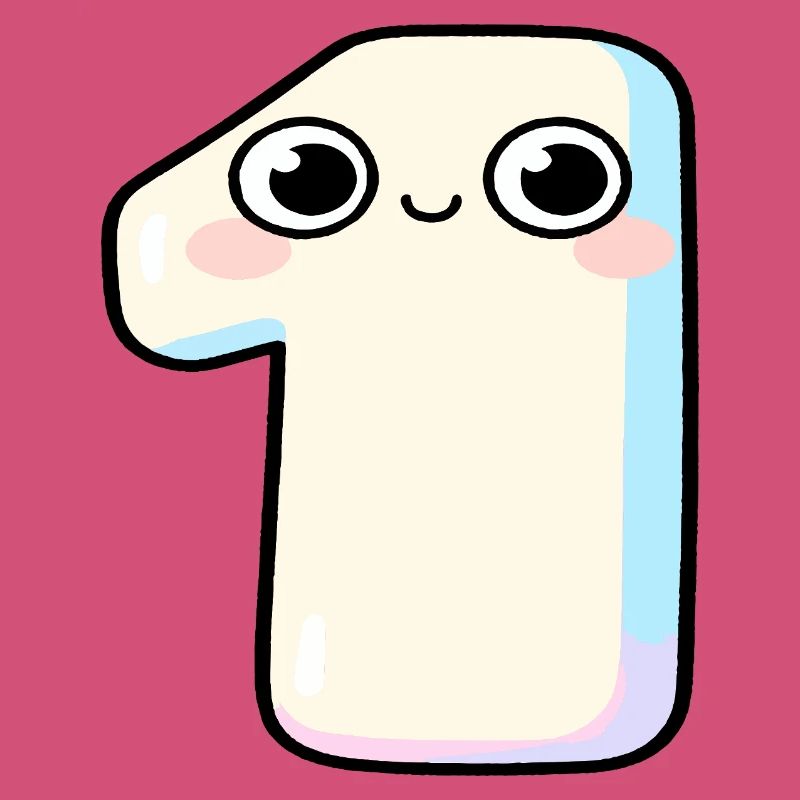 Nummer Eins Kawaii-Pastel