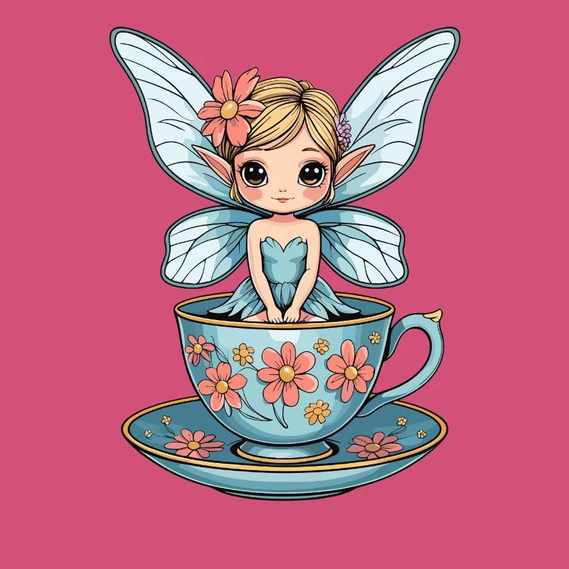 La Fée des Fleurs dans la tasse à thé