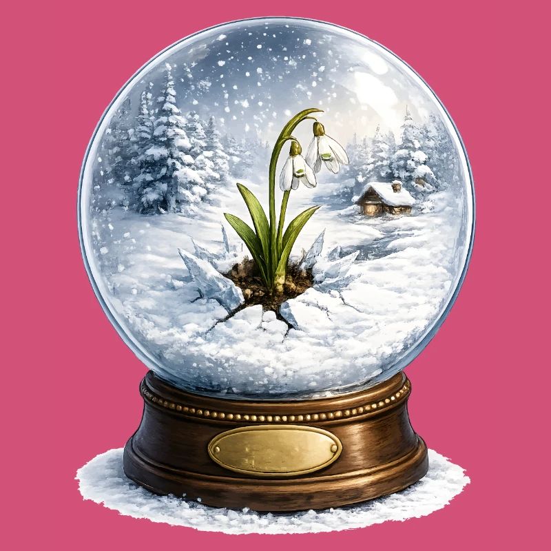 Snowdrop breaks through winter