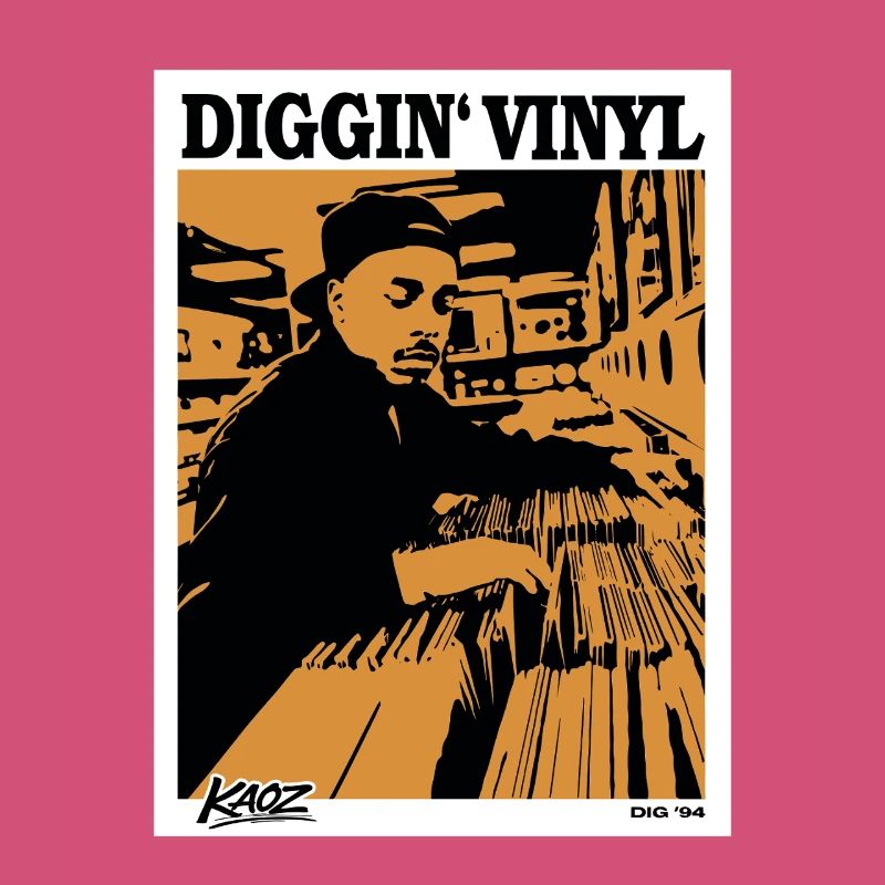 Affiche de disques vinyles 94