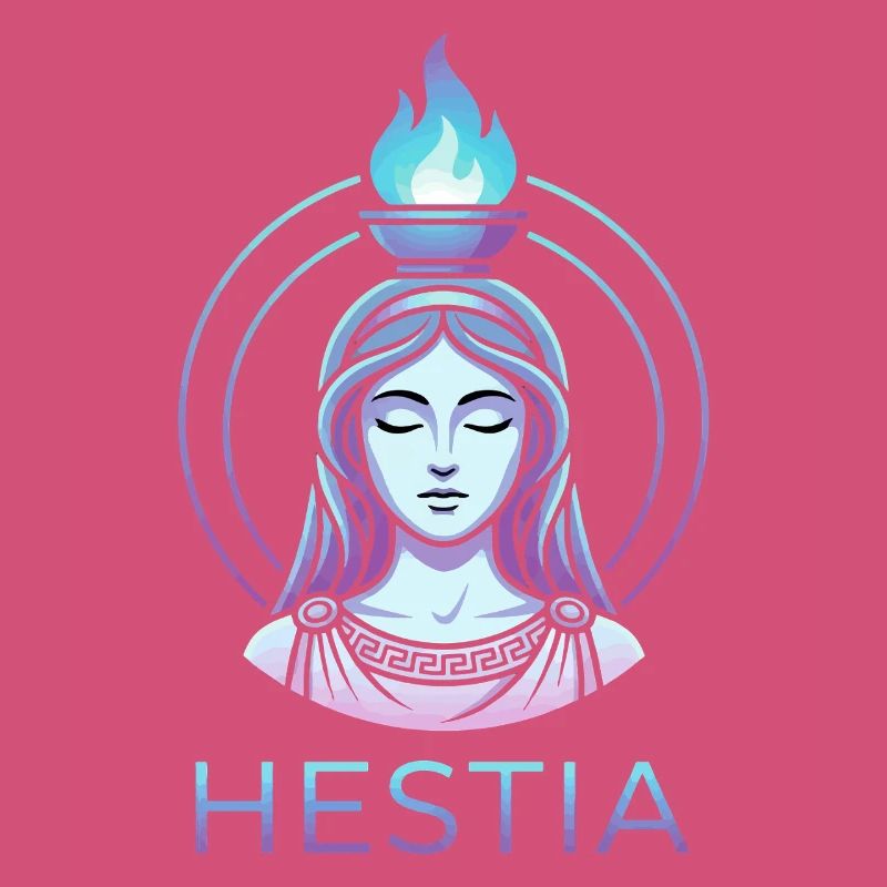 Illustration de la déesse du feu Hestia