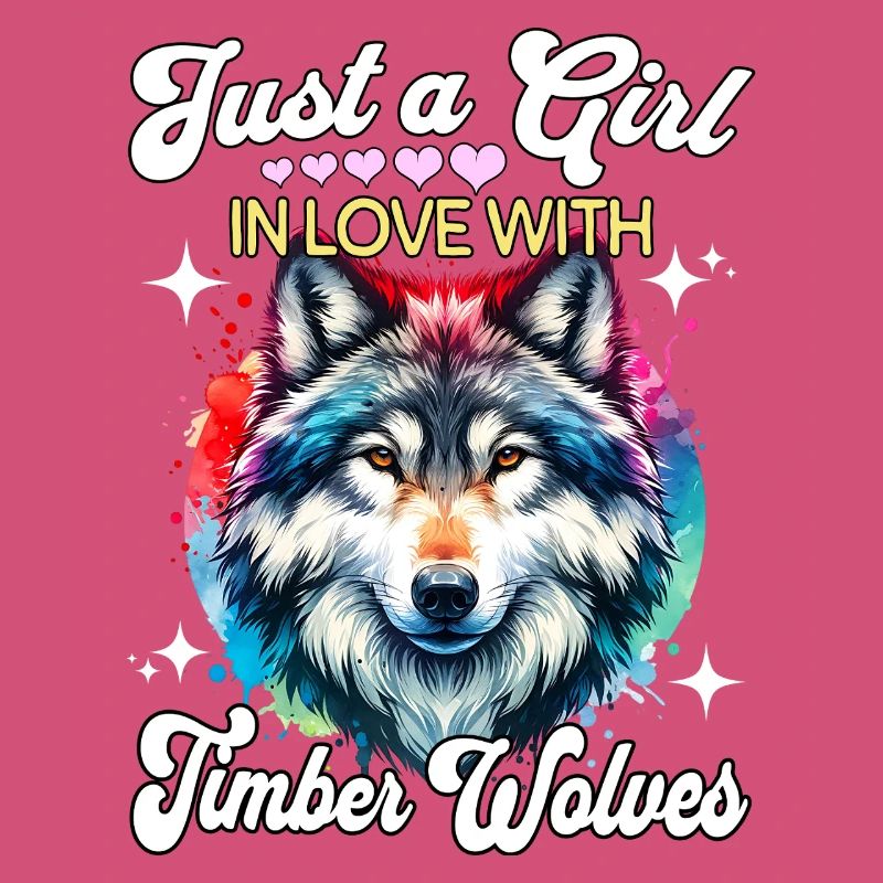 Grauwolf Mädchen Timber Wolf