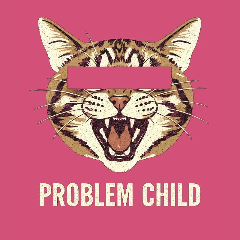 Problem Child Cat Motif