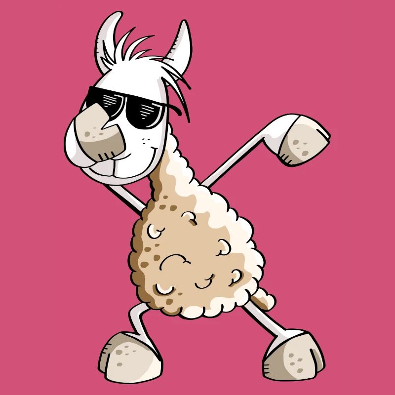 Cool Dab Dance Lama - Dabbing Alpaga - Comic Fun