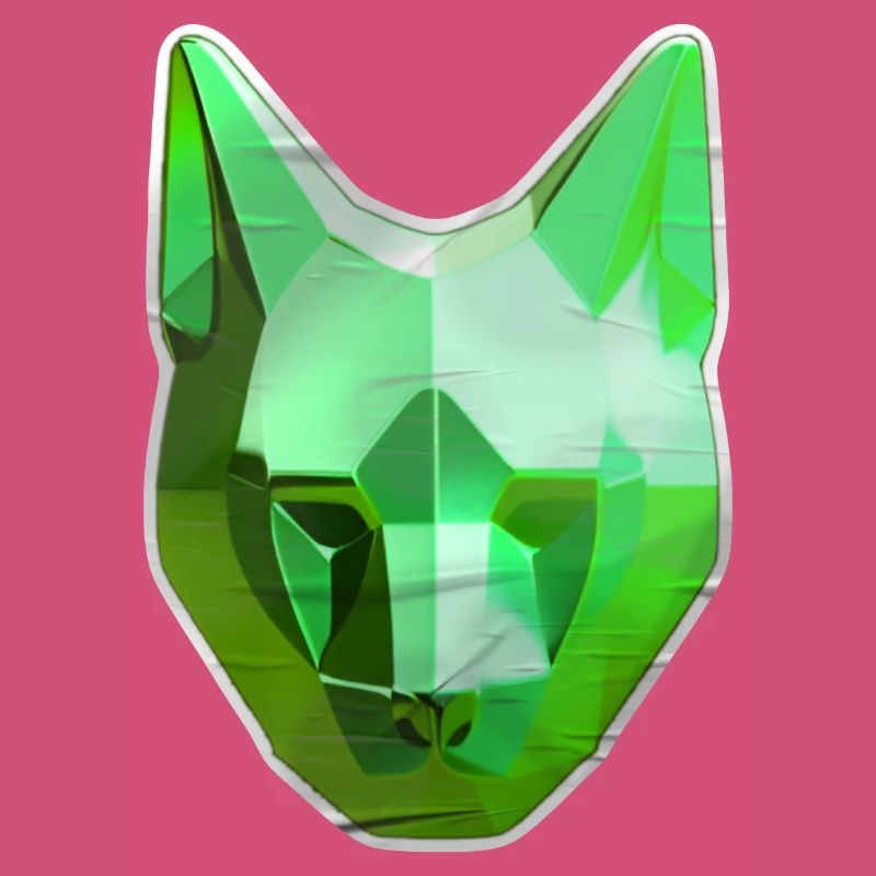 Chat Cristal Vert