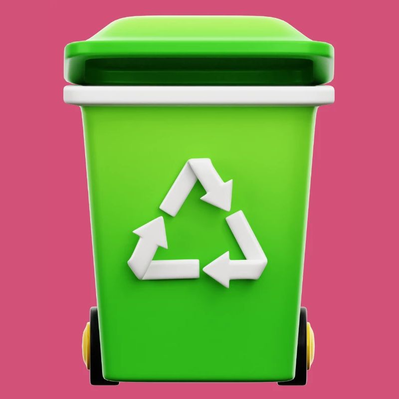 Recycling, bin, selective sorting