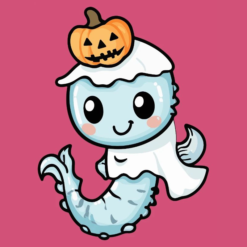 Seepferd Halloween Geist