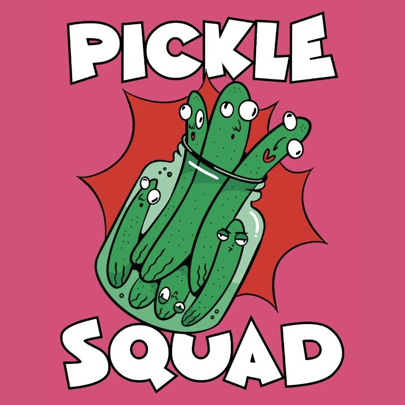 Équipe de concombres Pickle Squad Troupe de concombres Pickle Jar