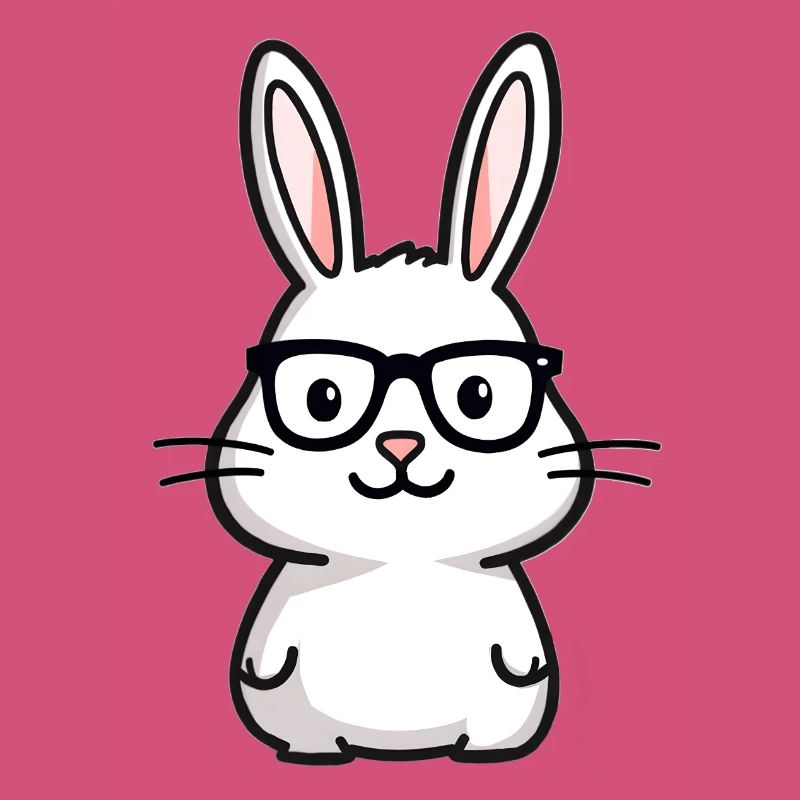 Rabbit with glasses