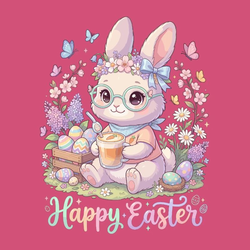 Pastel Bunny Easter Magic « Joyeuses Pâques »