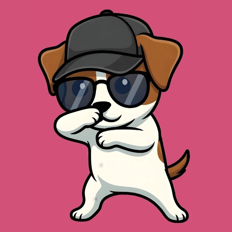 Dabbing Jack Russel Terrier