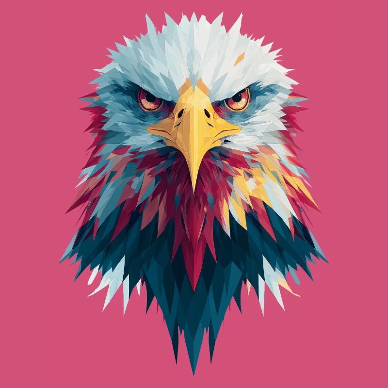Impressive eagle piercing gaze