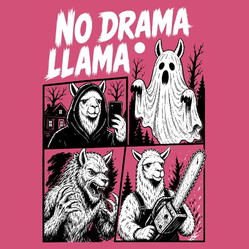 No Drama Llama Horror Comic